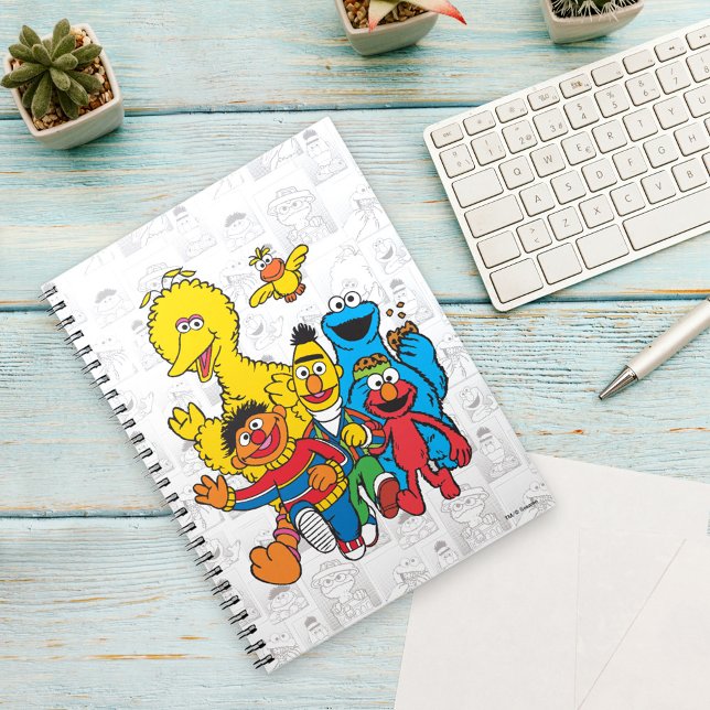 Caderno Espiral Vintage 123 Sesame Street (Criador carregado)
