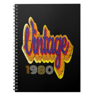 Caderno Espiral Vintage 1980