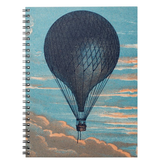 Caderno Espiral Vintage Air Balloon (Frente)