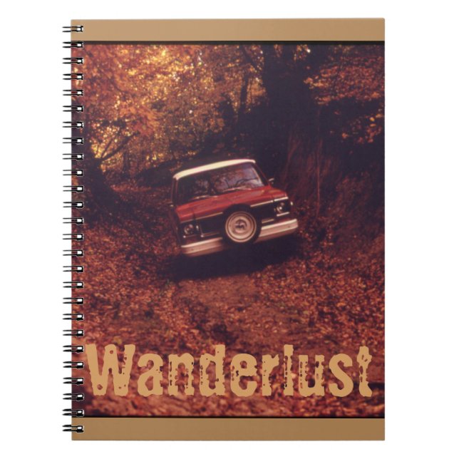 Caderno Espiral Vintage Americana Wanderlust (Frente)