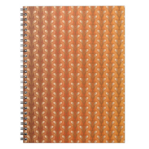 Caderno Espiral Vintage art deco gold paciock feather