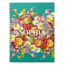 Vintage Art Floral Pattern Spring Flowers Primrose