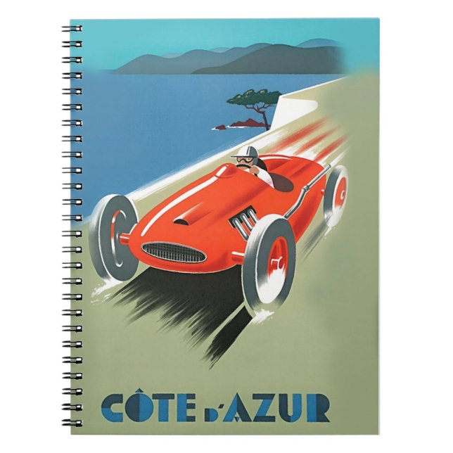 Caderno Espiral Vintage Auto Racing (Frente)