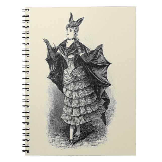 Caderno Espiral Vintage Bat Ladies (Frente)