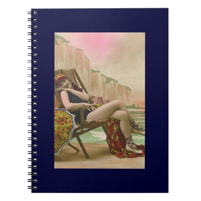 Caderno Espiral Vintage Bathing Beauty (Frente)