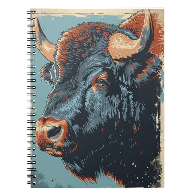 Caderno Espiral Vintage Bison (Frente)
