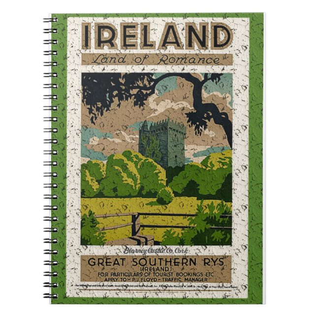 Caderno Espiral Vintage Blarney Castle (Frente)
