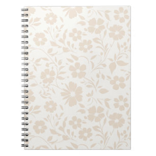 Caderno Espiral Vintage Bloom Soft Linen - Neutro