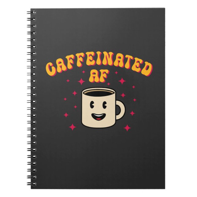 Caderno Espiral Vintage Caffecinado AF (Frente)