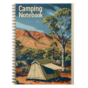 Caderno Espiral Vintage Camping Outback Austrália