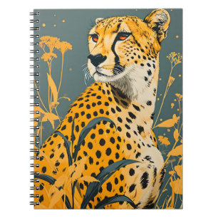 Caderno Espiral Vintage Cheetah