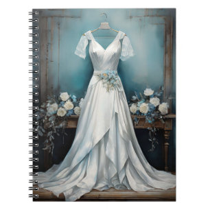 Caderno Espiral Vintage Chic White Dress Weds