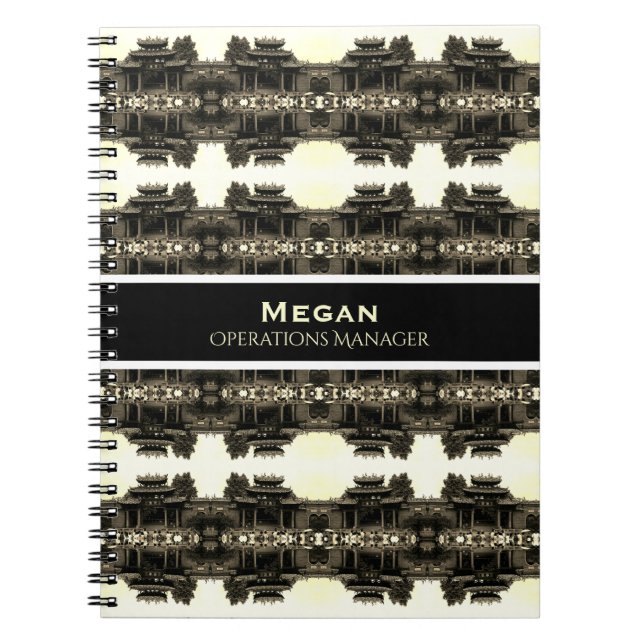 Caderno Espiral Vintage China Canton Foshan ancestral temple (Frente)