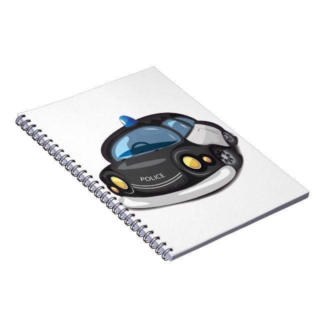 Caderno Espiral Vintage Cop Car (Lado Direito)