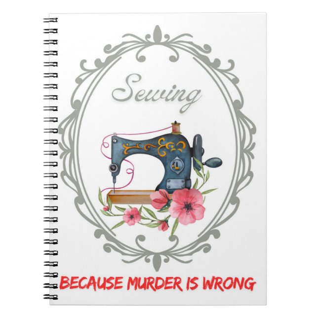 Caderno Espiral Vintage, costuração vitoriana (Frente)