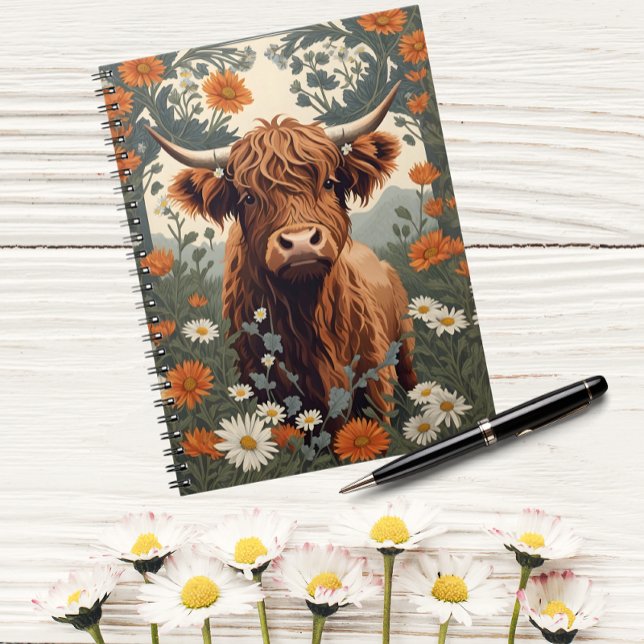 Caderno Espiral Vintage Cow Highland (Criador carregado)