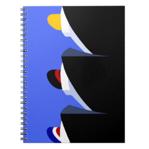 Caderno Espiral Vintage Cruise Ship Art Deco Poster