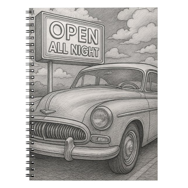 Caderno Espiral Vintage Cruiser Playing Cards (Frente)