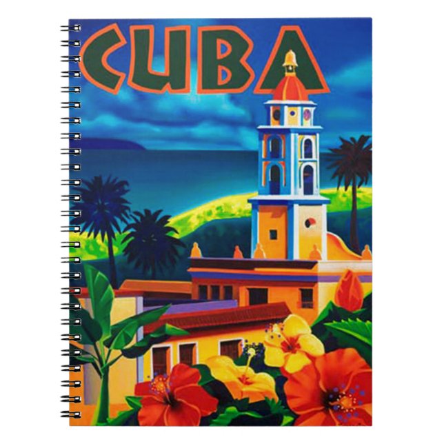 Caderno Espiral Vintage Cuba Viagem (Frente)
