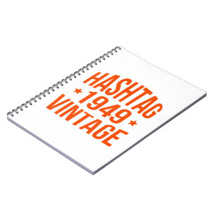 Caderno Espiral Vintage da Hashtag 1949