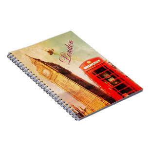 Caderno Espiral Vintage de Londres