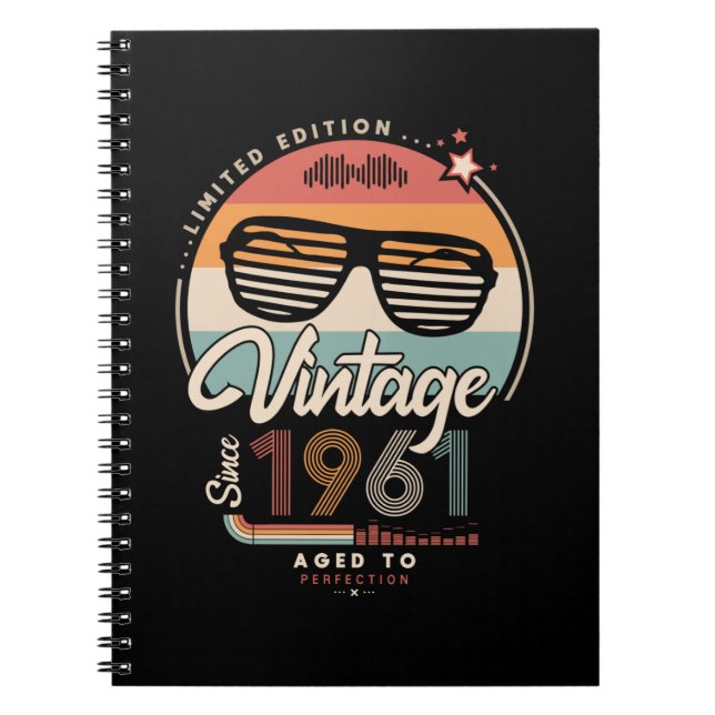 Caderno Espiral Vintage desde 1961 (Frente)