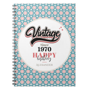 Caderno Espiral Vintage desde - 1970