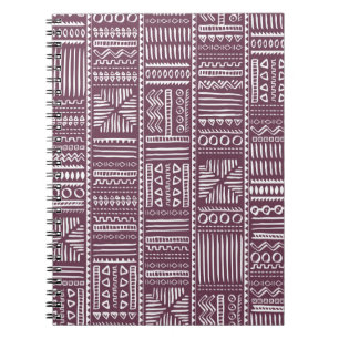 Caderno Espiral Vintage Desenhado Mão Estilo Étnico Vintage Invi