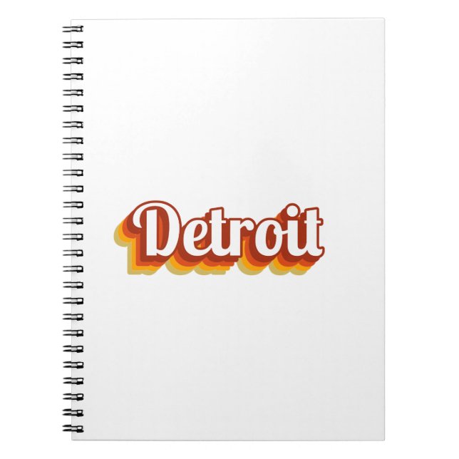 Caderno Espiral Vintage Detroit (Frente)