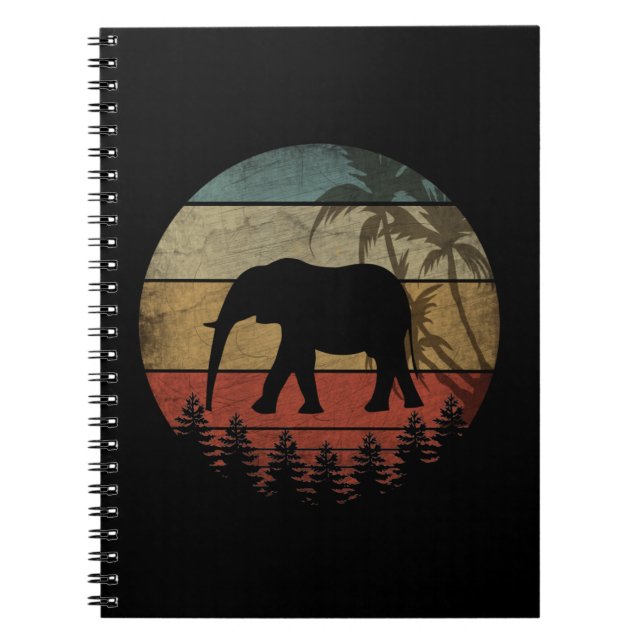 CADERNO ESPIRAL VINTAGE ELEPHANT (Frente)