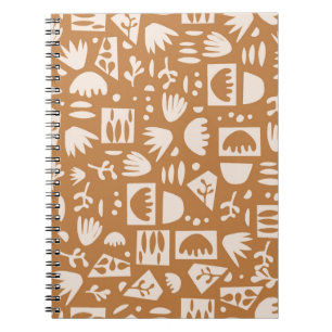 Caderno Espiral vintage Escandinava simples, moderna e contemporân