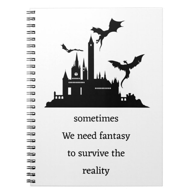 Caderno Espiral Vintage Fantasy  Dragon  (Frente)