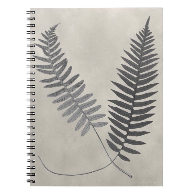 Caderno Espiral Vintage Ferns (Frente)