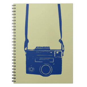 Caderno Espiral Vintage Film Camera com o Notebook Neck Strap