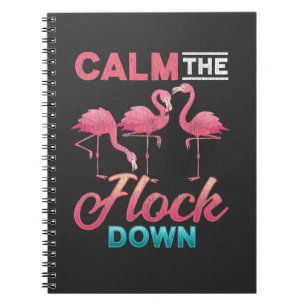 Caderno Espiral Vintage Flamingo Sarcastic Inappropriate Saying