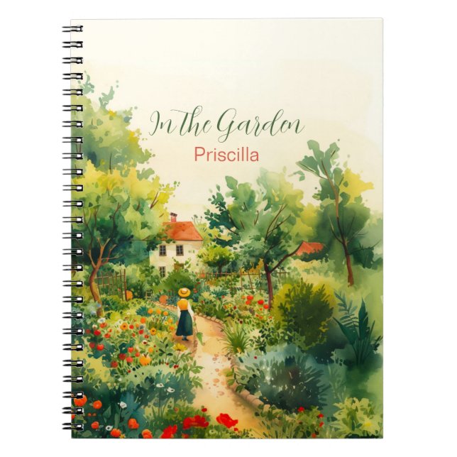Caderno Espiral Vintage Floral Garden Notebook (Frente)