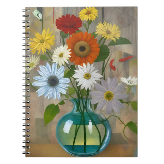 Caderno Espiral vintage flower 1