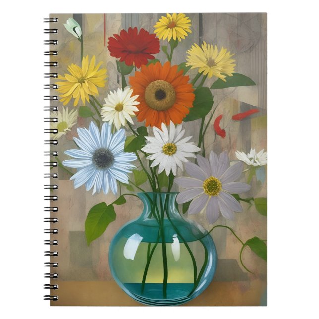 Caderno Espiral vintage flower 1 (Frente)