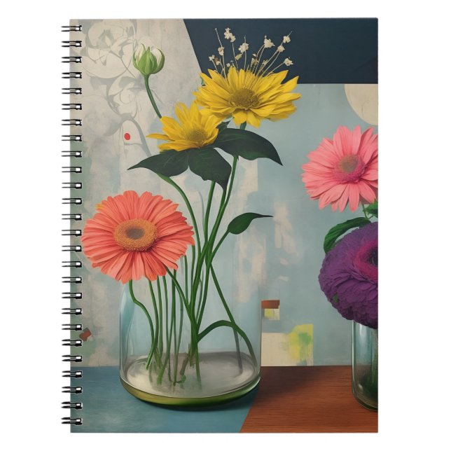 Caderno Espiral vintage flower 2 (Frente)