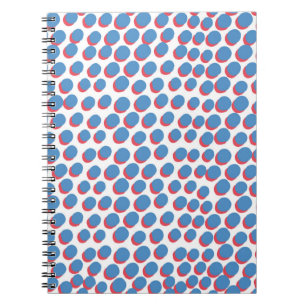 Caderno Espiral vintage funky retro padrão perfeito. Vinho sem co