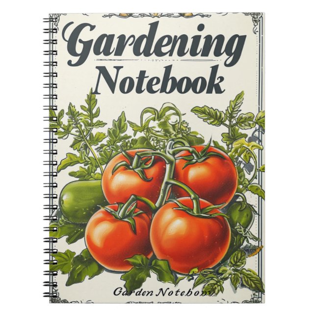 Caderno Espiral Vintage Gardening (Frente)