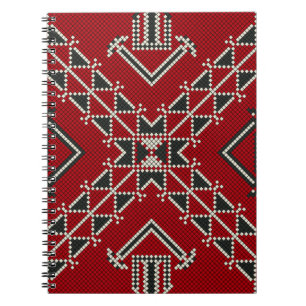 Caderno Espiral Vintage geométrico clássico de moda de moda