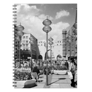 Caderno Espiral Vintage Germany Munich Towngate Karistor 1970