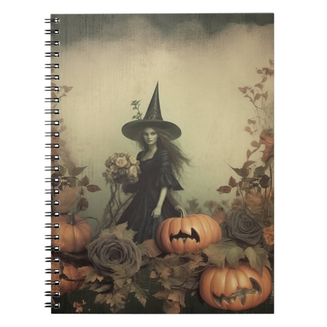 Caderno Espiral Vintage Halloween Witchcraft (3) (Frente)