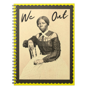 Caderno Espiral Vintage Harriet Tubman - Nós Saímos - História Neg
