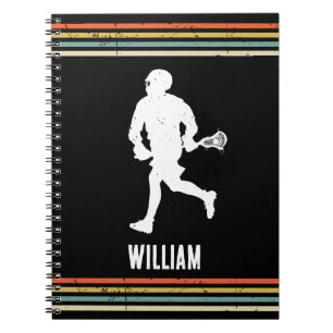 Caderno Espiral Vintage Lacrosse Personalizada
