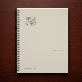 Caderno Espiral Vintage Library Dark Academia-Bundle of Books 