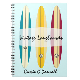 Caderno Espiral Vintage Longboards
