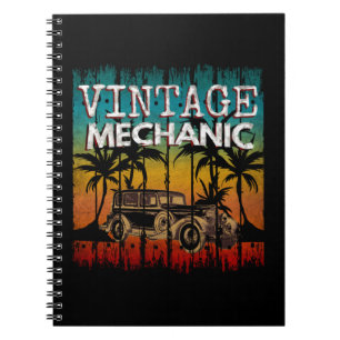 CADERNO ESPIRAL VINTAGE MECHANIC