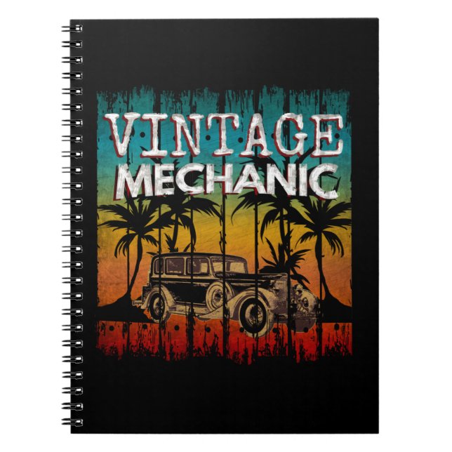 CADERNO ESPIRAL VINTAGE MECHANIC (Frente)